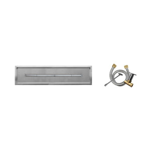 Firegear Match Throw Linear Drop-In Natural Gas 72 x 6-inch Fire Pit T Burner System