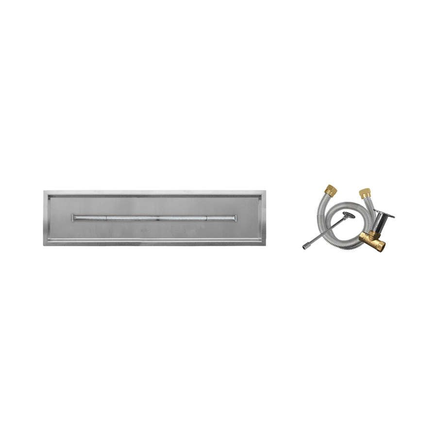 Firegear Match Throw Linear Drop-In Natural Gas 72 x 6-inch Fire Pit T Burner System