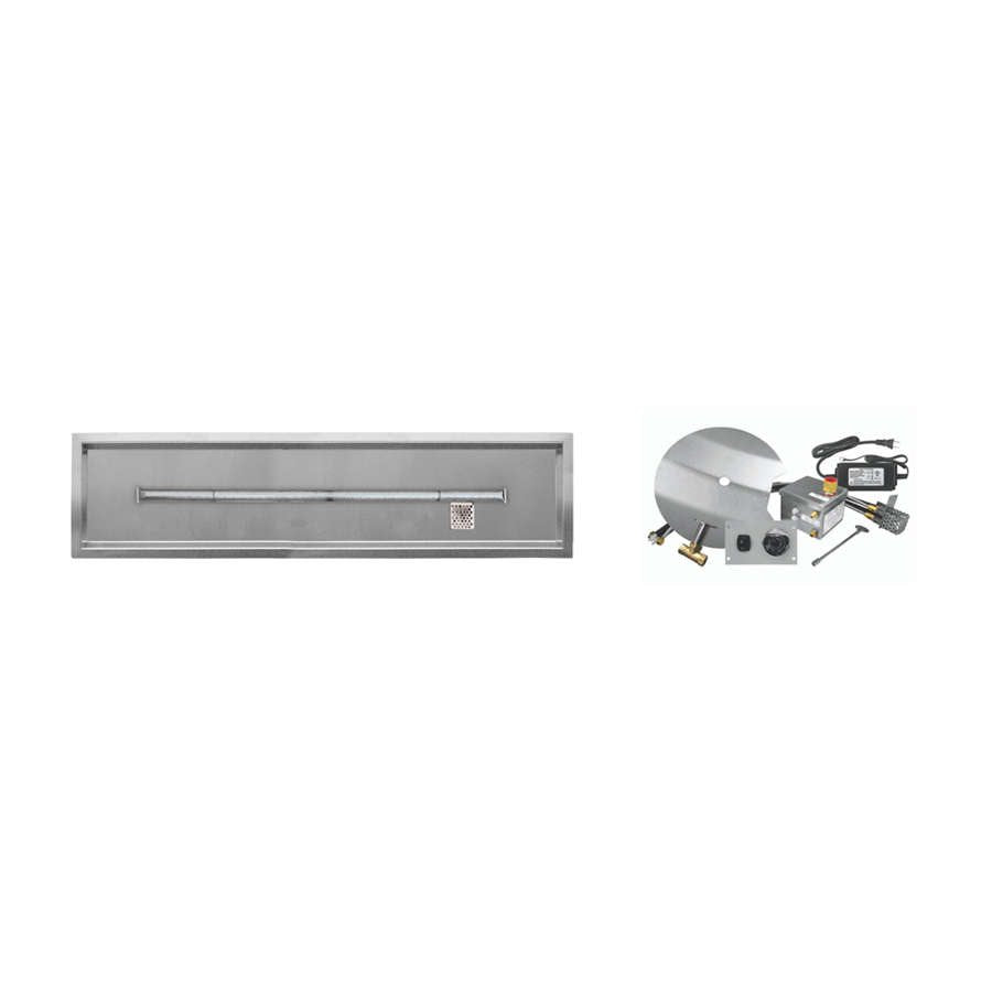 Firegear AWS Linear Drop-In Propane 48 x 6-inch Fire Pit T Burner System