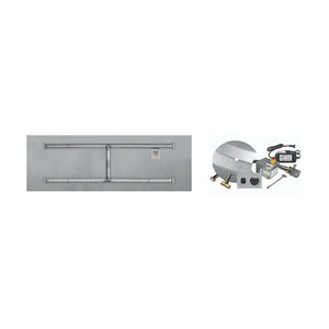 Firegear AWS Linear Flat Propane 96 x 16-inch Fire Pit H Burner System