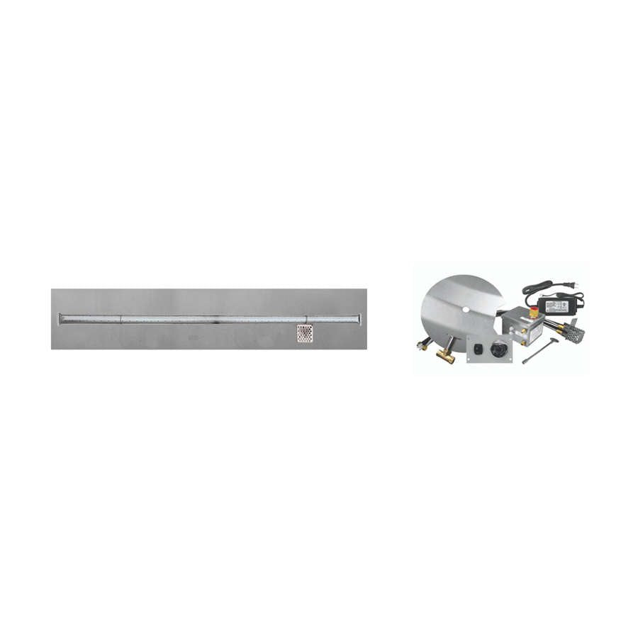 Firegear AWS Linear Flat Propane 84 x 8-inch Fire Pit T Burner System