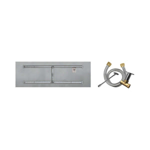 Firegear Match Throw Linear Flat Propane 36 x 14-inch Fire Pit H Burner System