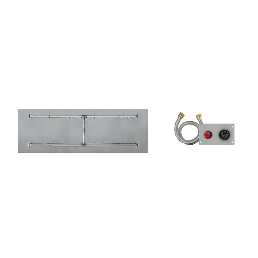 Firegear TPSI Linear Flat Propane 36 x 14-inch Fire Pit H Burner System