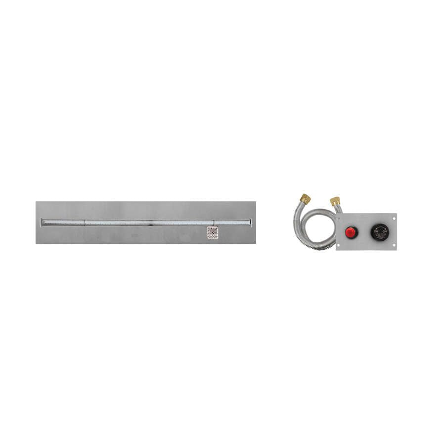 Firegear TPSI Linear Flat Natural Gas 48 x 8-inch Fire Pit T Burner System