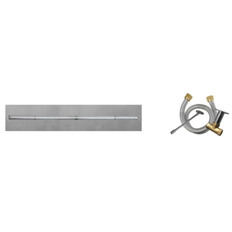 Firegear Match Throw Linear Drop-In Natural Gas 30 x 8-inch Fire Pit T Burner System