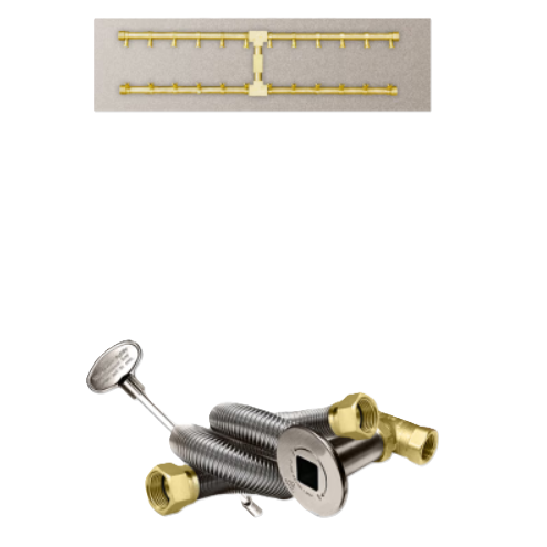 Firegear Match Throw Linear Flat Natural Gas 30 x 10-inch Fire Pit Pro H Burner System