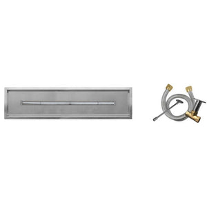Firegear Match Throw Linear Drop-In Natural Gas 24 x 6-inch Fire Pit T Burner System