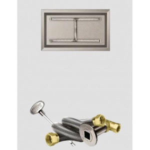 Firegear Match Throw Linear Drop-In Natural Gas 24 x 12-inch Fire Pit H Burner System