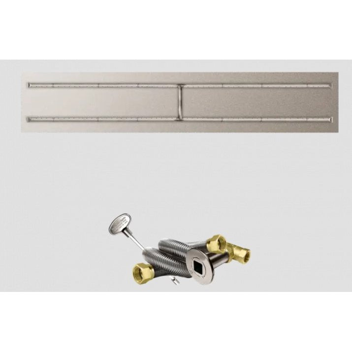 Firegear Match Throw Linear Flat Propane 84 x 16-inch Fire Pit H Burner System