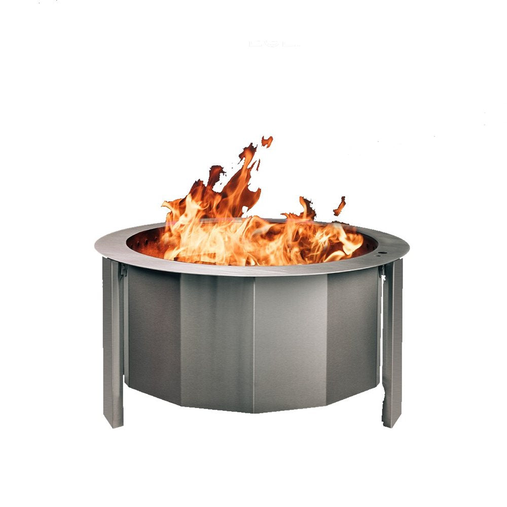 Firegear 26 Inch Lume Smokeless Wood Fire Pit Insert
