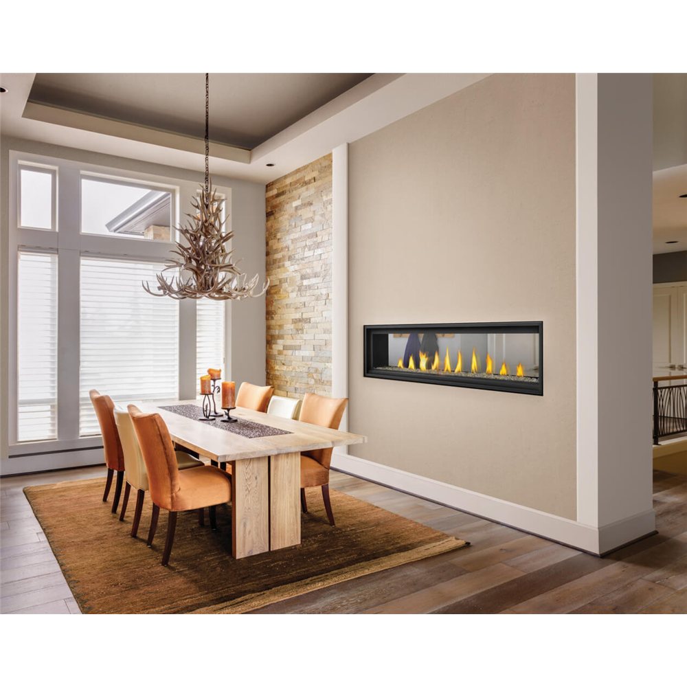 Napoleon Vector 74 See Through Natural Gas, Direct Vent Fireplace with Electronic Ignition view 2