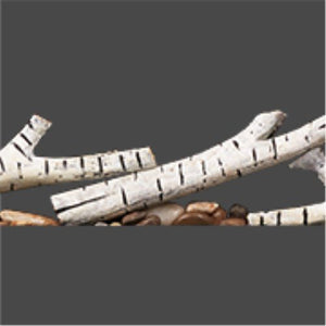 Napoleon Birch Log Kit with Rocks for Entice 72