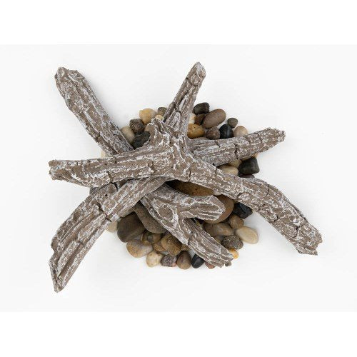 Napoleon Driftwood Log Kit with Rocks for Entice 60