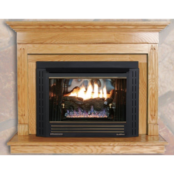 Buck Stove Contemporary Light Oak Mantel Mantels
