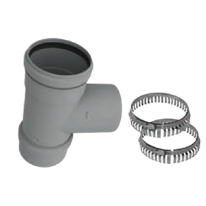 Duravent 5 inch PolyPro Tee with Cap Caps