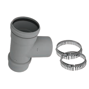 Duravent 5 inch PolyPro Tee with Cap Caps