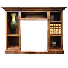 Buck Stove Prestige Bookcase Mantel Accessory Dark Oak Finish Mantels