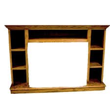 Buck Stove Prestige Bookcase Mantel Accessory Light Oak Finish Mantels