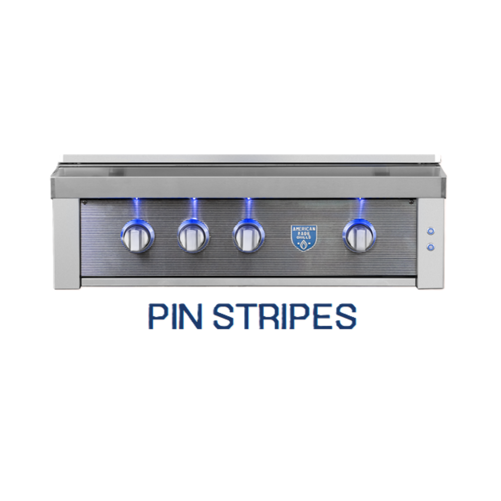 American Made Grills Replaceable Faceplate for 36" Estate and Freedom - Pin Stripes