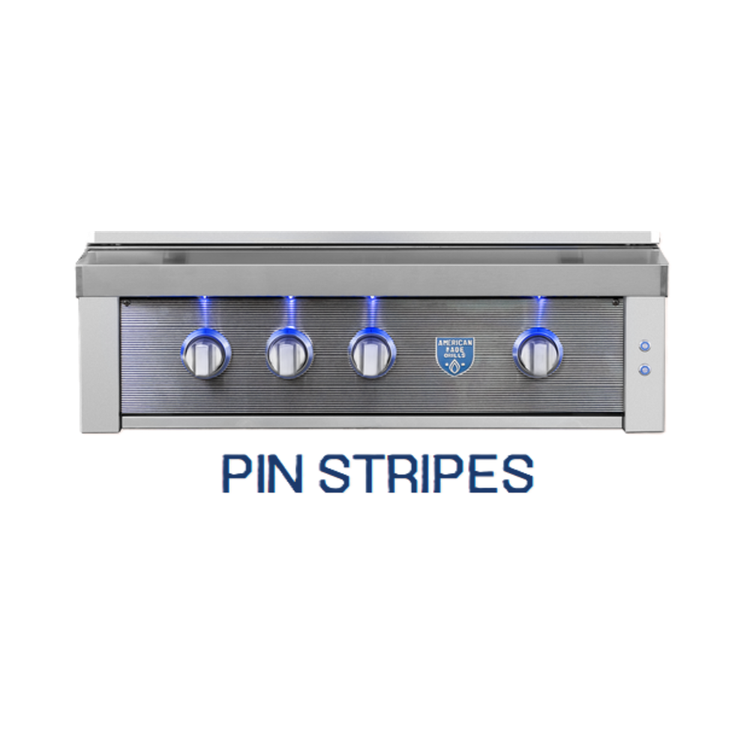 American Made Grills Replaceable Faceplate for 42" Estate and Freedom - Pin Stripes