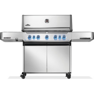 Prestige 665 Propane Gas Grill with Infrared Side and Rear Burner, SS