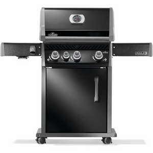 Rogue PRO 425 Propane Gas Grill with Infrared Side Burner, Black