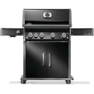 Rogue PRO 525 Natural Gas Grill with Infrared Side Burner, Black