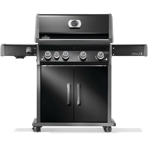 Rogue PRO 525 Natural Gas Grill with Infrared Side Burner, Black