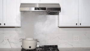 UC-PS18 Black Stainless Steel Under Cabinet Range Hood - Ducted - 3 Venting