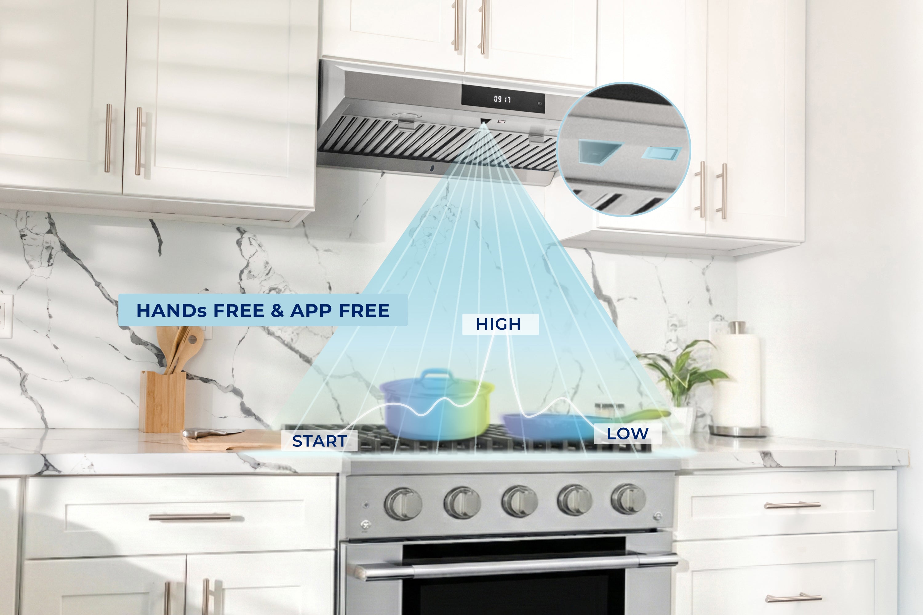 UC-PS19 Under Cabinet Range Hood - Ducted - 3-Way Venting