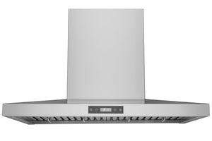 WM-639 Canopy Wall Mount Range Hood - Convertible - Black Glass Panel
