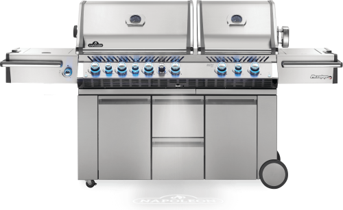 Prestige PRO 825 NG Grill Power Side Burner IR Rear & Bottom Burners, SS