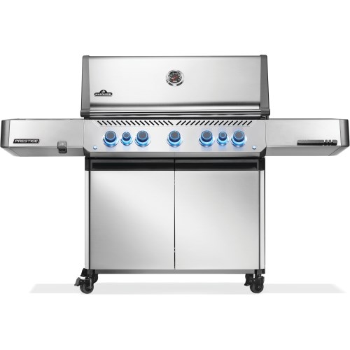 Prestige 665 Natural Gas Grill with Infrared Side and Rear Burner, SS