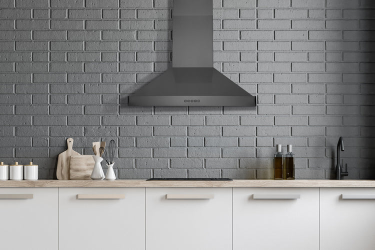 WM-600 Wall Mount Range Hood - Convertible - Dishwasher-Safe Filters