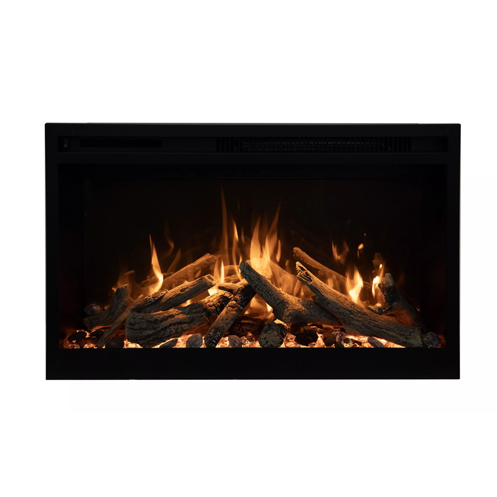 Amantii 36" RusticStone Electric Fireplace view 2