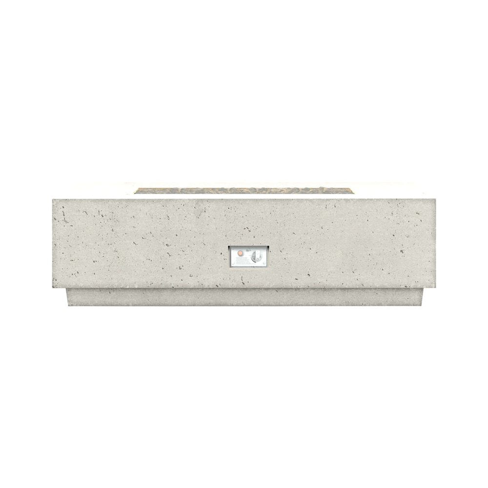 Firegear Sanctuary 1 56" Arctic Rectangular Stainless Steel Natural Gas Fire Table With Thermocouple Piloted S