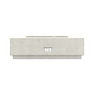 Firegear Sanctuary 1 56" Arctic Rectangular Stainless Steel Natural Gas Fire Table With Thermocouple Piloted S