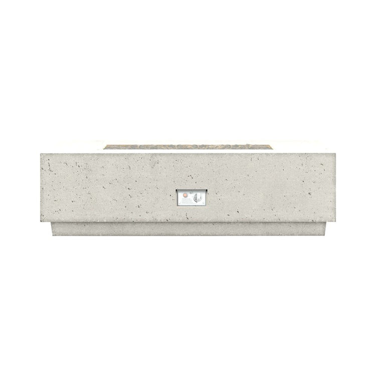 Firegear Sanctuary 1 56" Arctic Rectangular Stainless Steel Natural Gas Fire Table With Thermocouple Piloted S