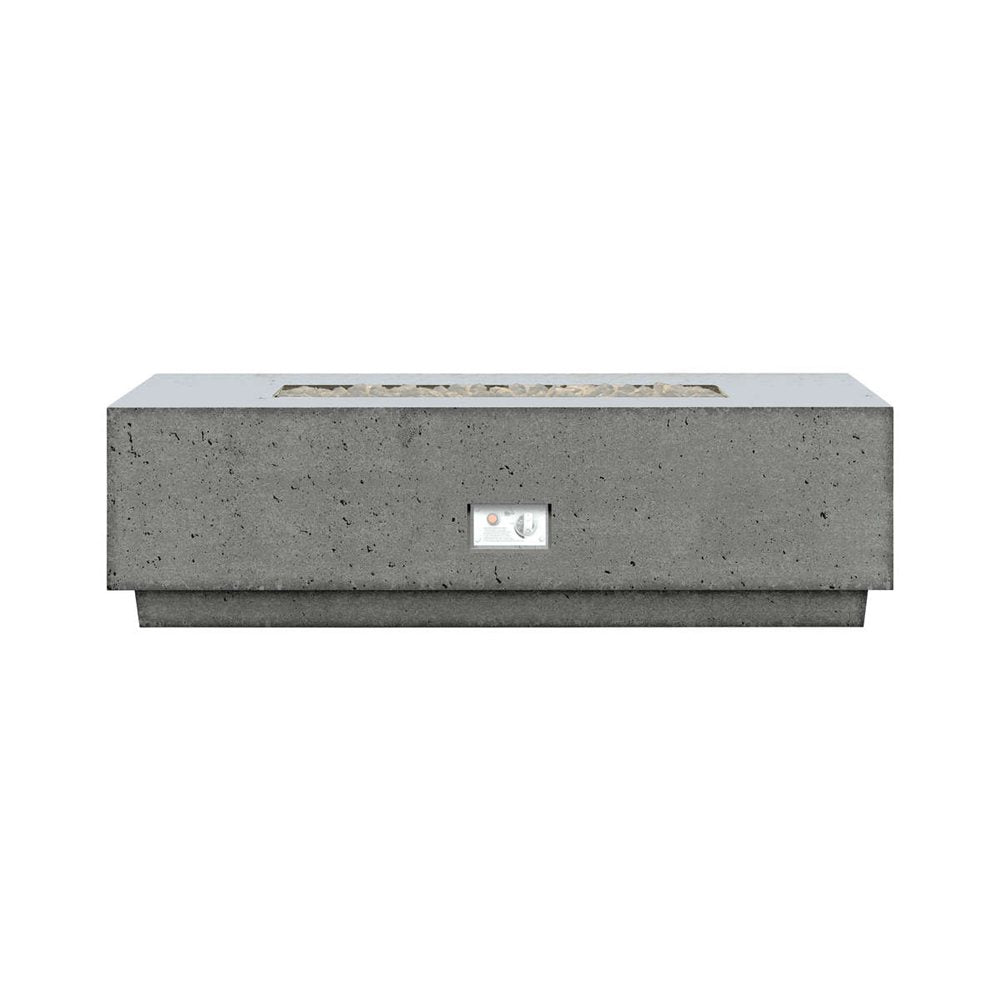 Firegear Sanctuary 1 56" Slate Rectangular Stainless Steel Natural Gas Fire Table With All Weather Electronic