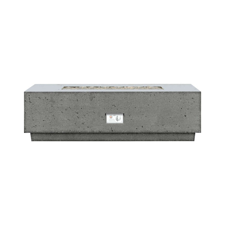 Firegear Sanctuary 1 56" Slate Rectangular Stainless Steel Natural Gas Fire Table With All Weather Electronic