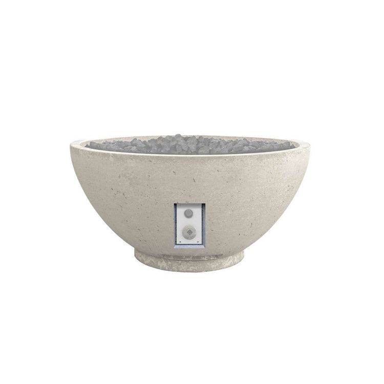 Firegear Sanctuary 2 Natural Gas Fire Bowl SS Burner Series in Arctic with TPSI SAN2-34DBSTPSI-AR
