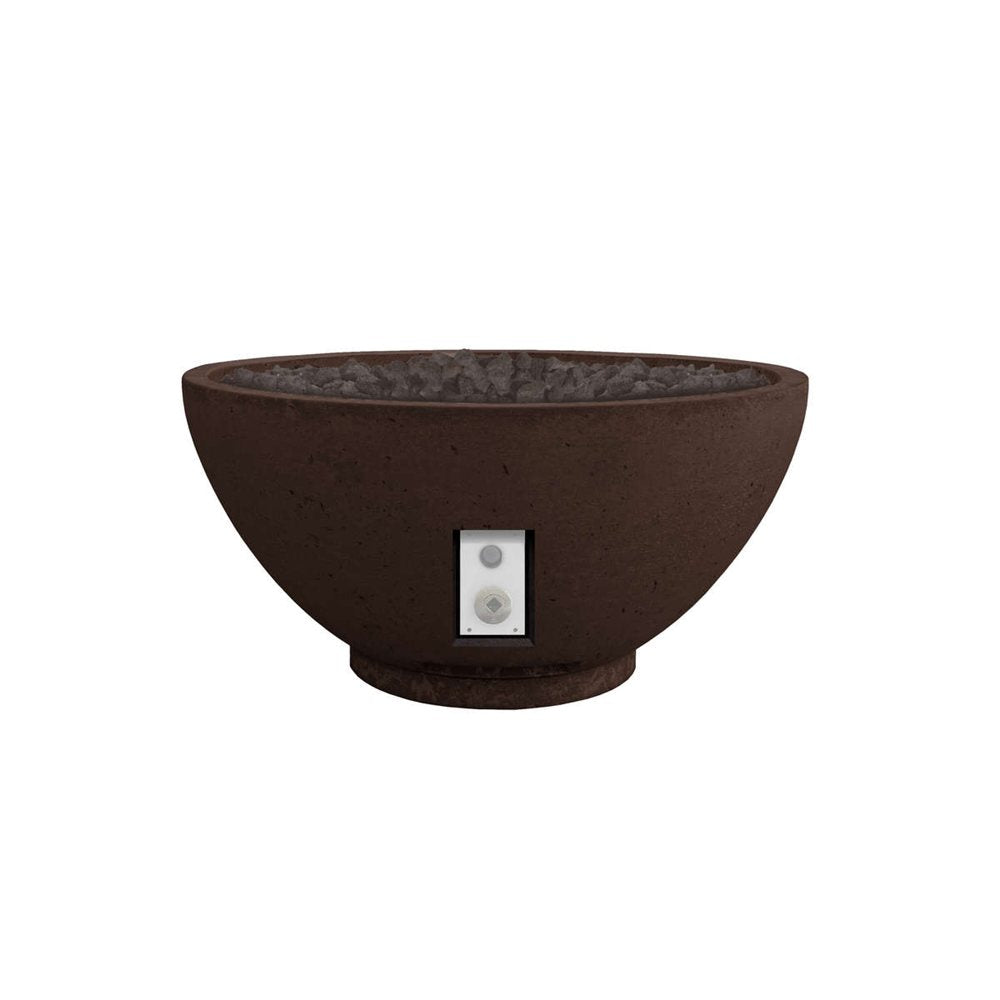 Firegear Sanctuary 3 Natural Gas Fire Bowl SS Burner Series in Chocolate with Match Throw