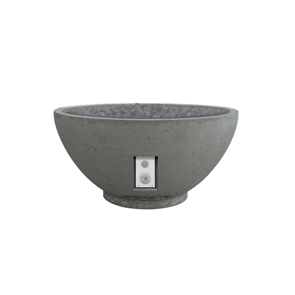 Firegear Pro Series Sanctuary 2 39" Slate Round Natural Gas Fire Pit Bowl With Match Throw Ignition System
