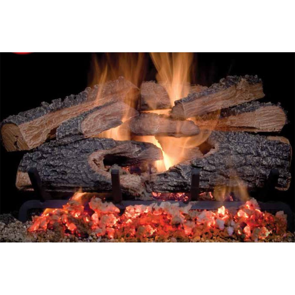 Golden Blount 24" Split Bonfire Fresh Cut Vented See Through Log Set
