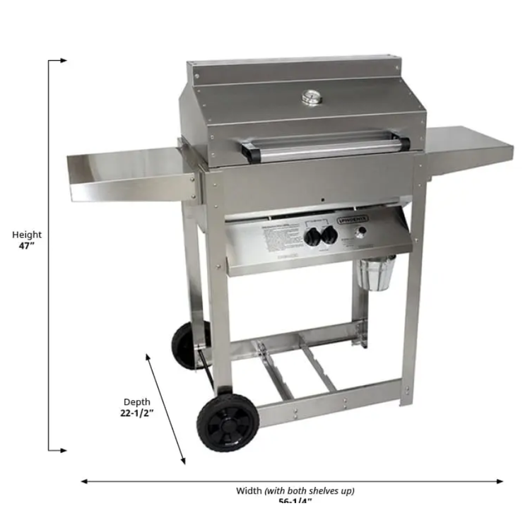 Phoenix Grills Phoenix Stainless Steel Riveted Series Propane Grill SDRIV4LDD-P view 2