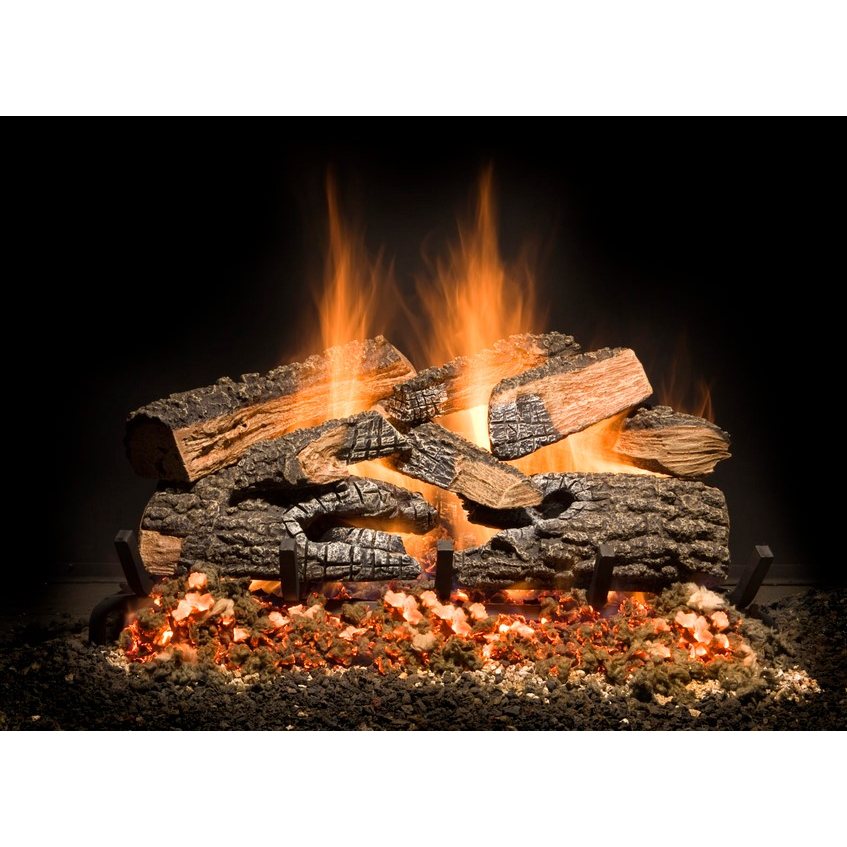Golden Blount 30" Split Bonfire Charred Vented Log Set
