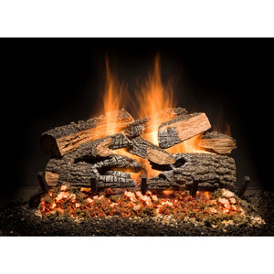 Golden Blount 30" Split Bonfire Charred Vented Log Set