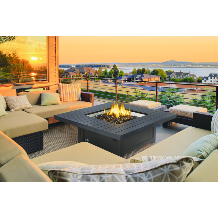 Clearance Propane St. Tropez Square Patioflame Table Bronze view 2