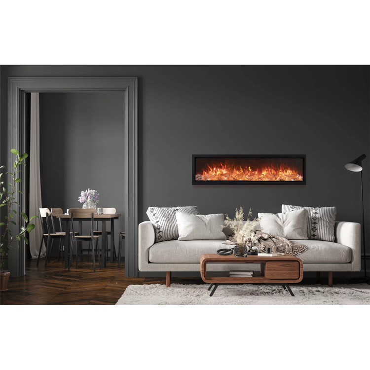 Amantii Symmetry Bespoke 74" Fireplace view 2