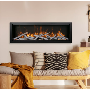 Amantii Symmetry Bespoke 100" Electric Fireplace view 2